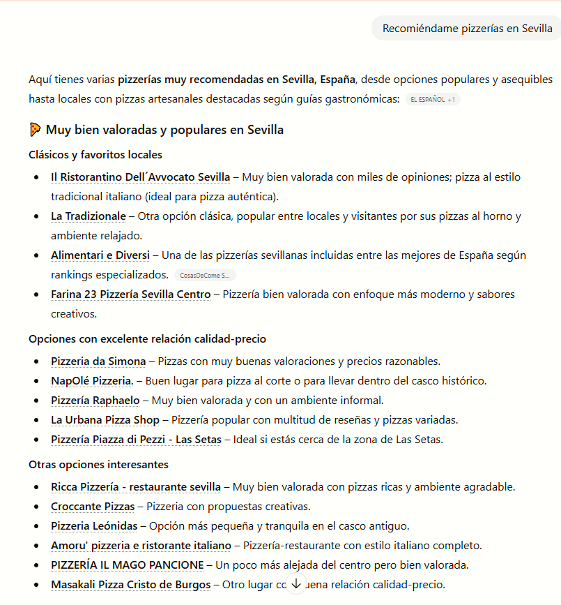 Lista de pizzerías recomendadas en Sevilla con descripciones de opciones populares, clásicas y creativas.