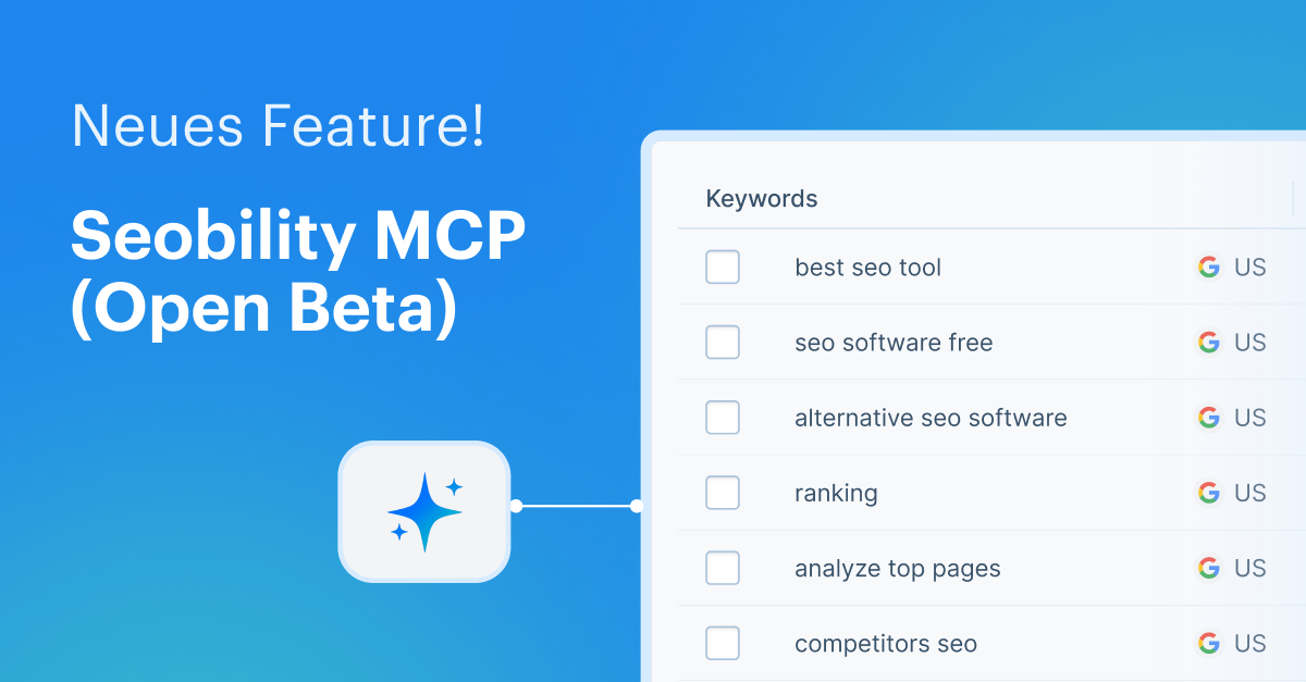 Neues Feature: Seobility MCP (Open Beta)