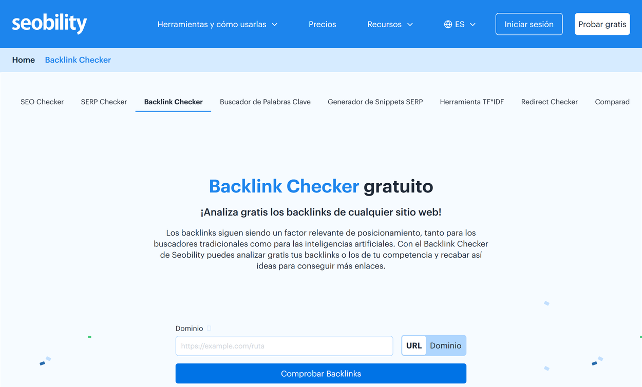 backlink checker gratuito